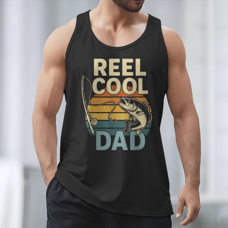 Reel Cool Dad Fathers Day Fishing Outdoors Men Tank Top