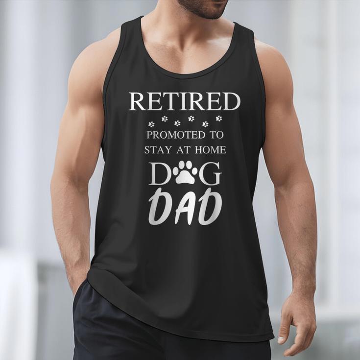 Retired Promoted To Stay At Home Dog Dad Men Tank Top