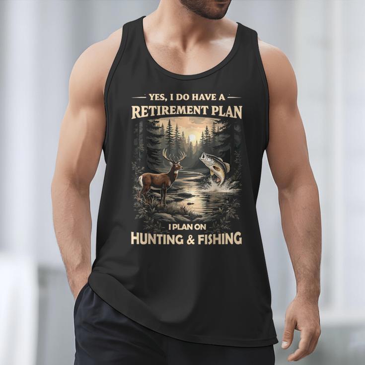 Retirement Plan On Hunting & Fishing Fisherman Hunter Dad Men Tank Top Retirement Plan On Hunting & Fishing Fisherman Hunter Dad Men Tank Top