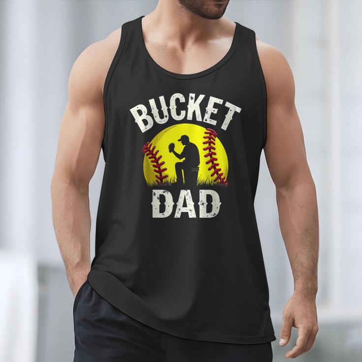 Retro Daddy Bucket Dad Softball Girl Men Tank Top