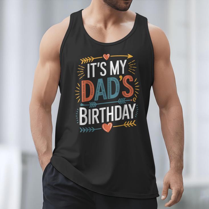Retro It's My Dad's Birthday Boho Nostalgia Women Kid Men Tank Top