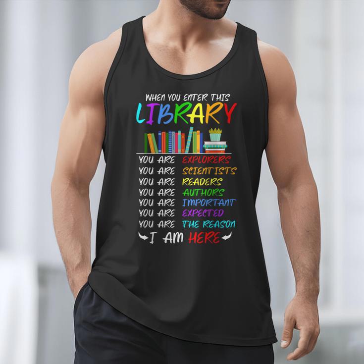 Retro Librarian Book Reader Library Book Reading Men Tank Top