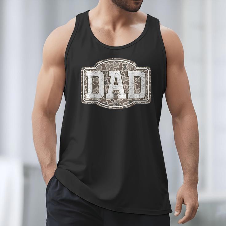 Retro Old Camo Dad Camouflage Hunting Season Father's Day Men Tank Top