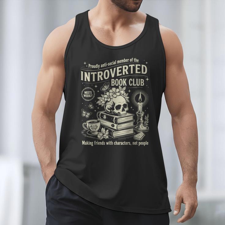 Retro Proud Anti Social Member Of Introverted Book Club Men Tank Top