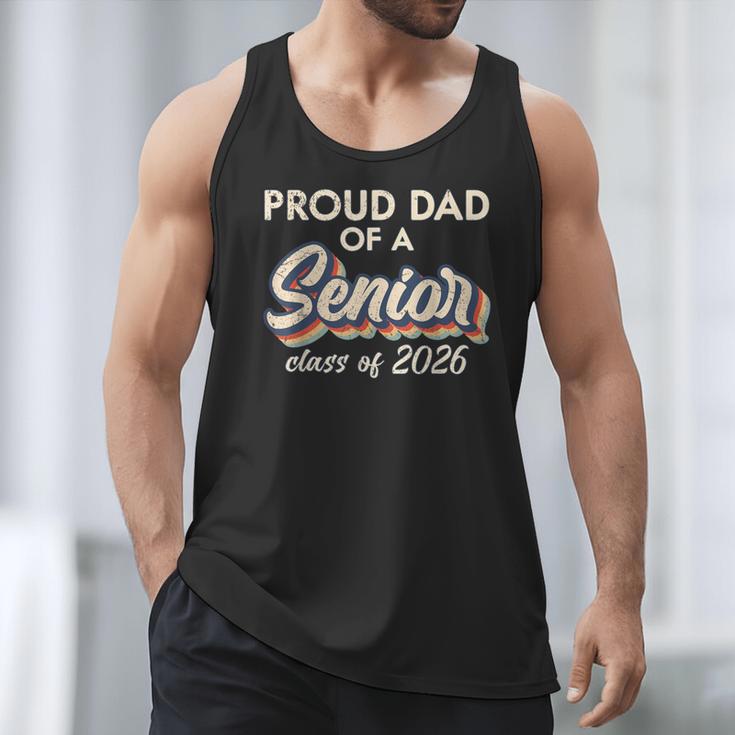 Retro Proud Dad Of a Senior Class Of 2026 Senior Dad 2026 Men Tank Top