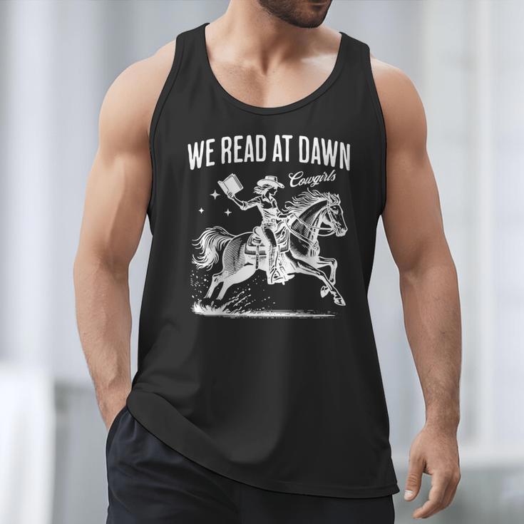 Retro We Read At Dawn Cowgirl Western Librarian Book Lover Men Tank Top Retro We Read At Dawn Cowgirl Western Librarian Book Lover Men Tank Top