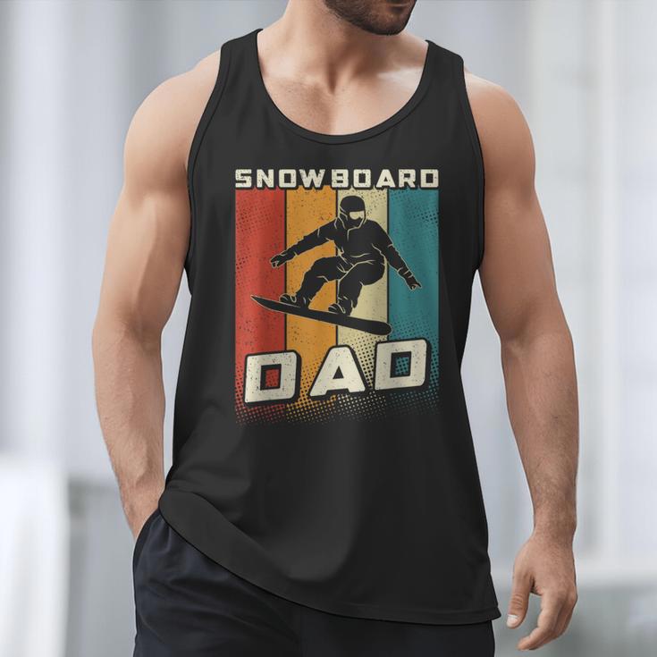 Retro Snowboard Dad Snowboarding Father Snowboarder Dad Men Tank Top