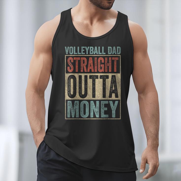 Retro Volleyball Dad Straight Outta Money Men Tank Top