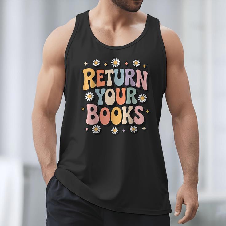 Return Your Books School Librarian Men Tank Top