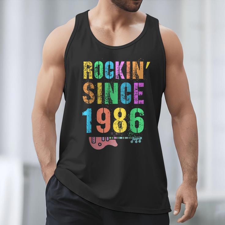 Rockin' Since 1986 Vintage Rockstar 40th Birthday Mom Dad 40 Men Tank Top Rockin' Since 1986 Vintage Rockstar 40th Birthday Mom Dad 40 Men Tank Top