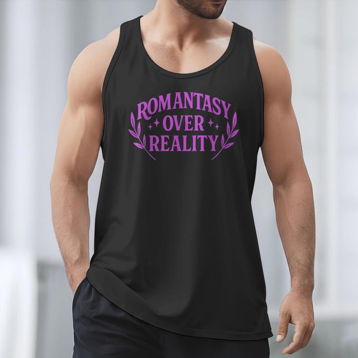 Romantasy Book Reader Aesthetic With Fantasy Feels Men Tank Top