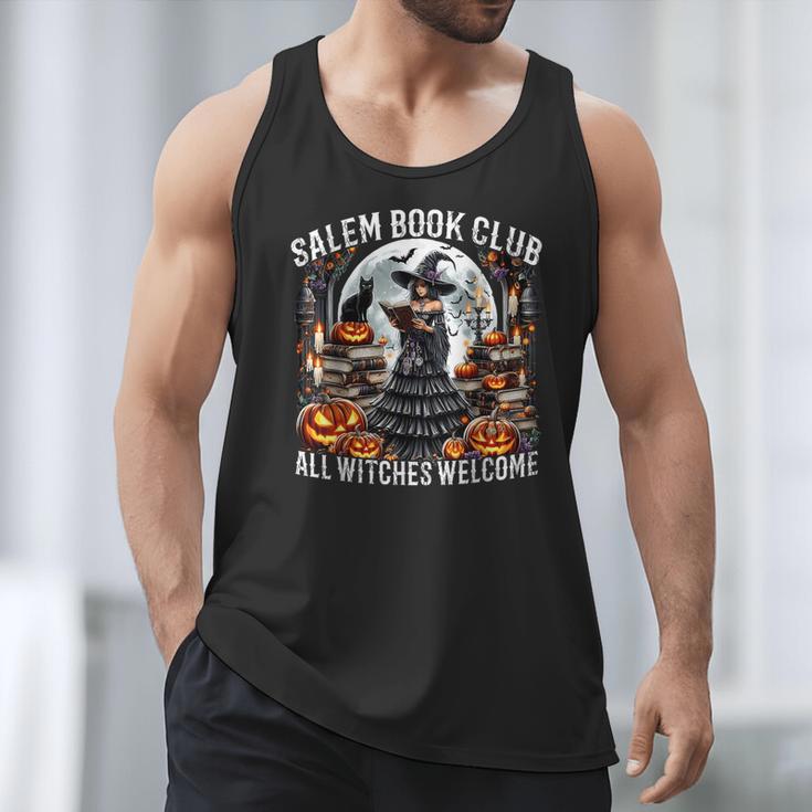 Salem Book Club Gothic Witch Vintage Halloween Art Men Tank Top