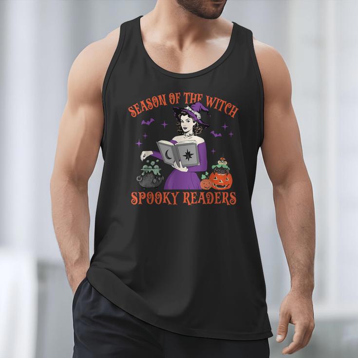 Season Of The Witch Spooky Readers Spell Book Hallowen Men Tank Top