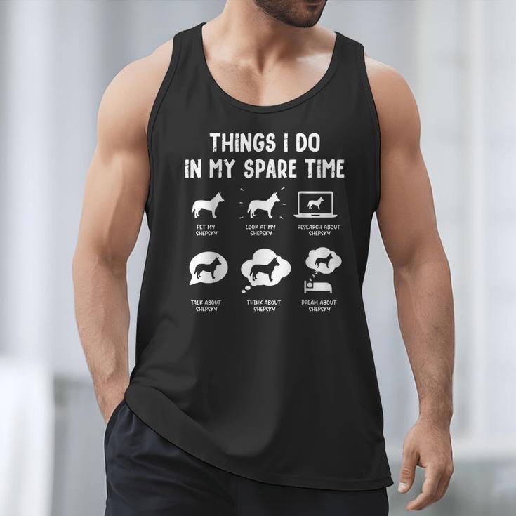 Shepsky Things Do Spare Time Dog Mom Dad Men Tank Top