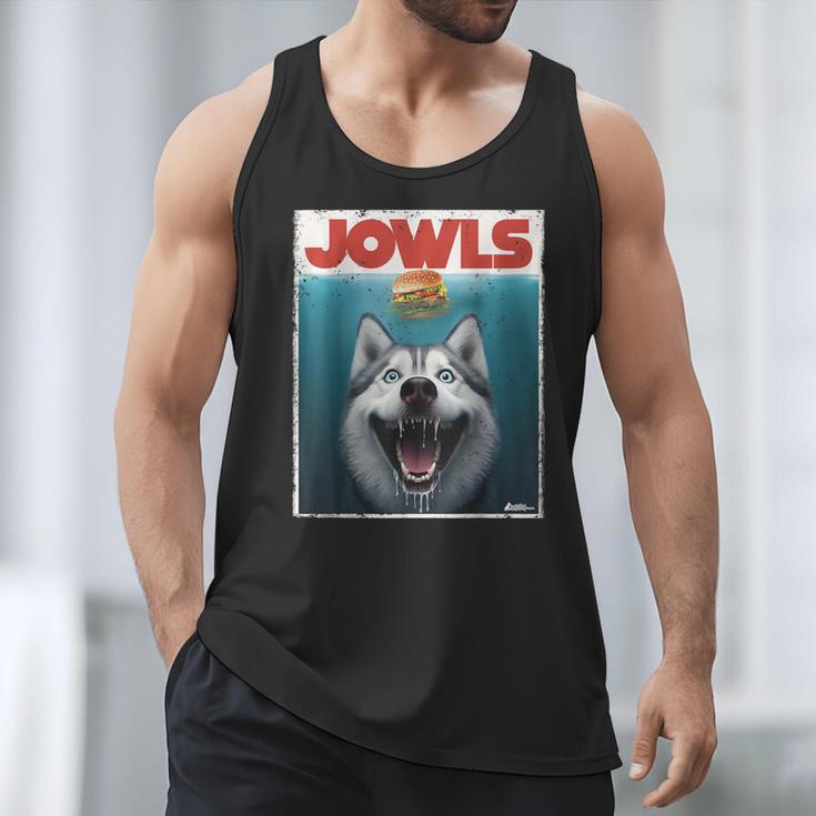Siberian Husky Jowls Sled Dog Mom Top Alaskan Dog Dad Men Tank Top