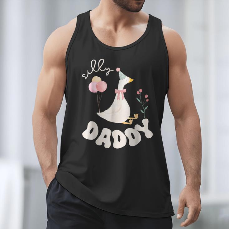 Silly Daddy Silly Goose Dad Birthday Family Matching Party Men Tank Top