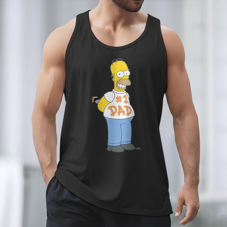 The Simpsons Homer Number 1 Dad Father's Day V2 Men Tank Top