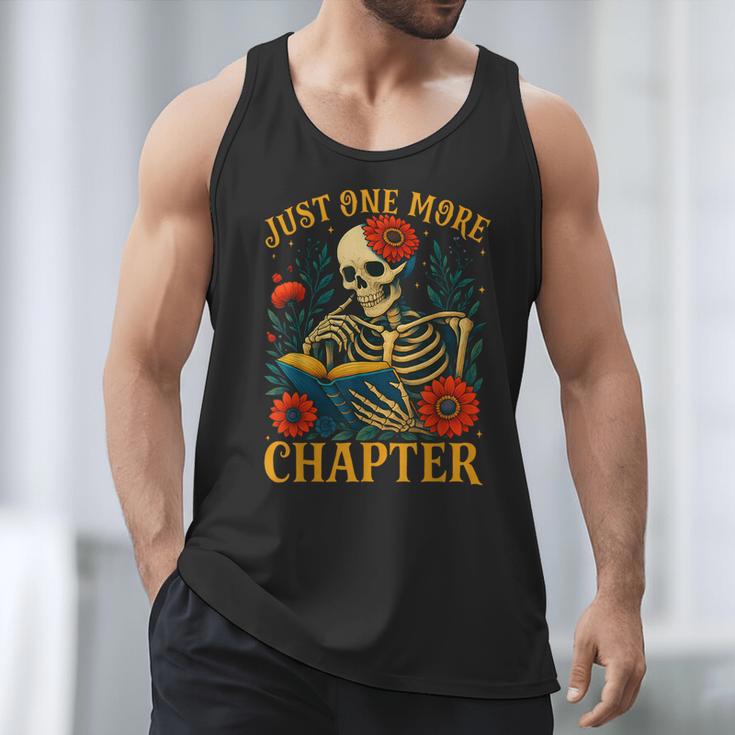 Skeleton Read Book Just One More Chapter Floral Book Lover Men Tank Top Skeleton Read Book Just One More Chapter Floral Book Lover Men Tank Top