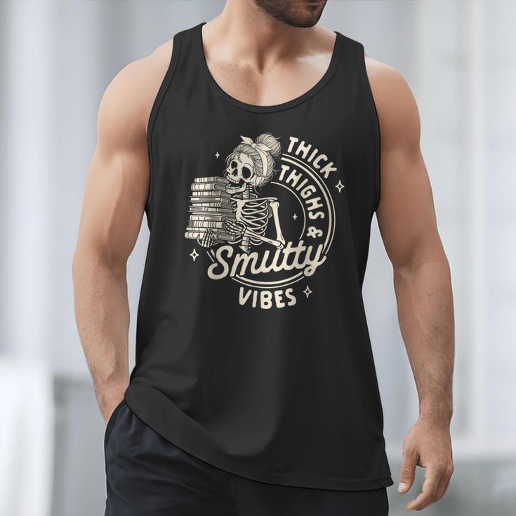 Smut Book Reader Spicy Romance Thick Thighs & Smutty Vibes Men Tank Top