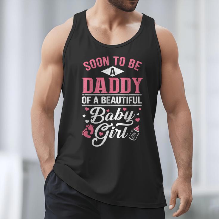 Soon To Be A Daddy Of A Beautiful Baby Girl New Dad T-Shirt Men Tank Top