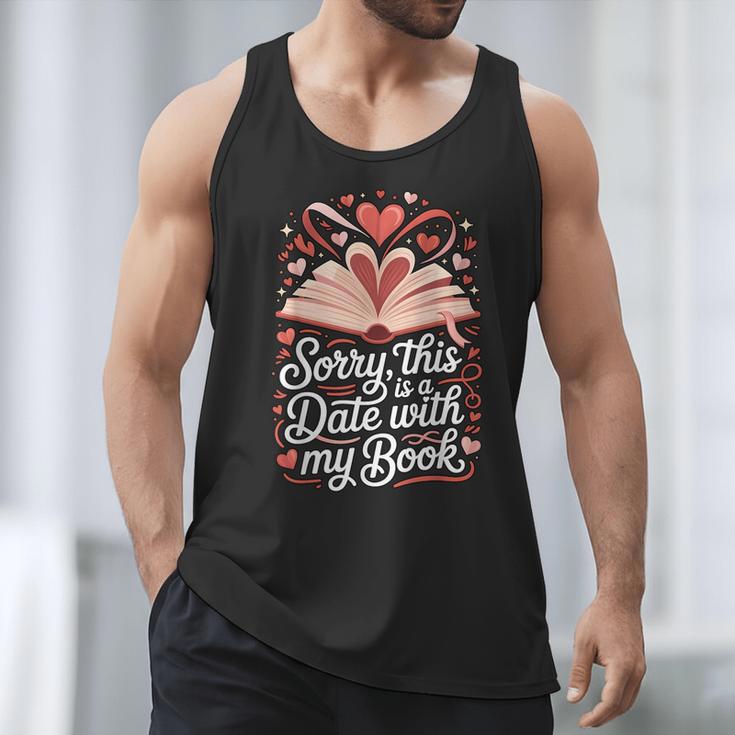 Sorry This Is a Date With My Book Valentine Men Tank Top