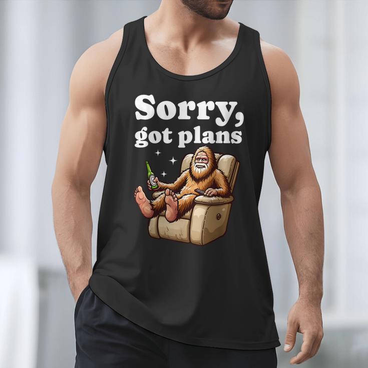 Sorry Got Plans Bigfoot Dad Humor Sasquatch Sayings Men Tank Top Sorry Got Plans Bigfoot Dad Humor Sasquatch Sayings Men Tank Top