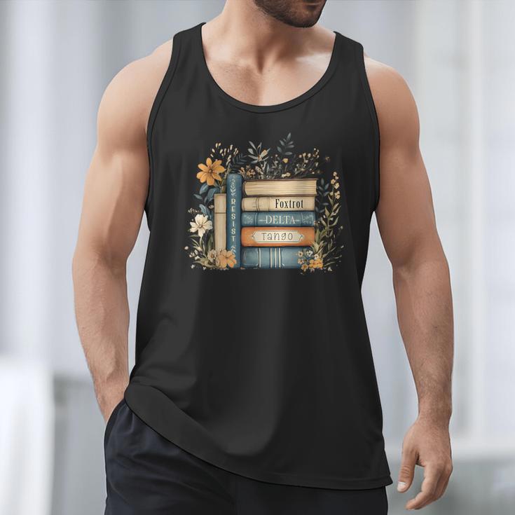 Subtle Book Anti Trump Women Book Loves Retro Men Tank Top