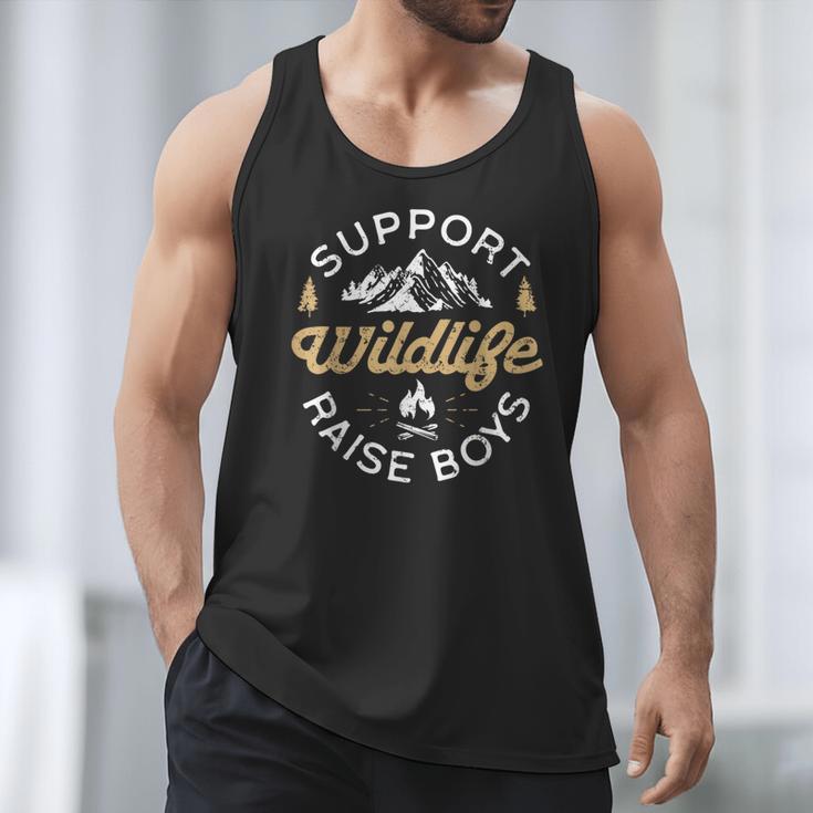 Support Wildlife Raise Boys Parent Mom & Dad Men Tank Top