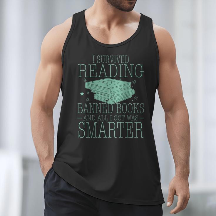 I Survived Reading Banned Books And All I Got Was Sma Men Tank Top