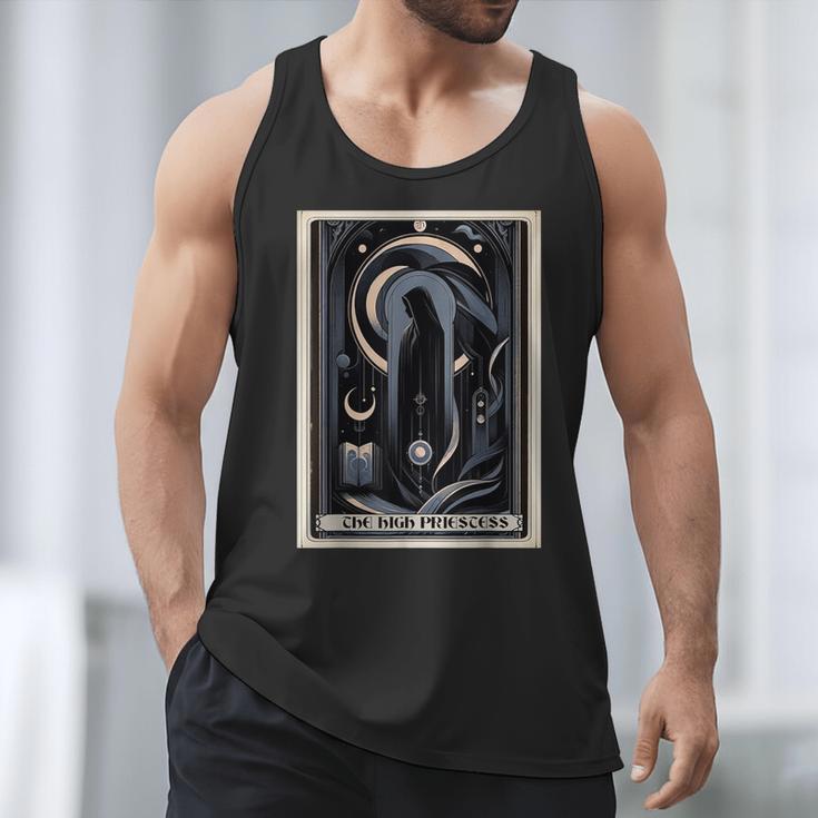 Tarot Cards Guide Book Esoteric Mysticism Clothing The High Priestess -Adults Small Classic Fit Short Sleeve Men Tank Top