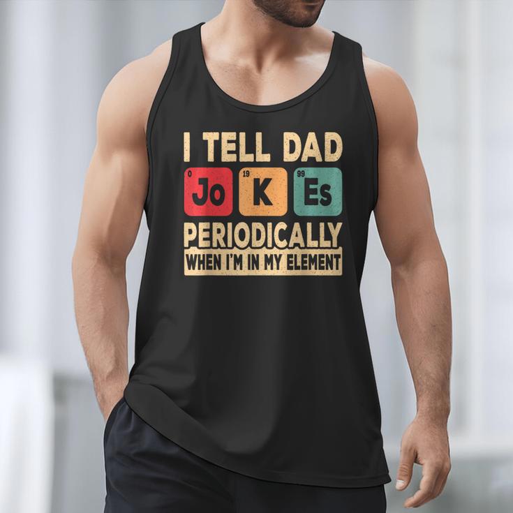 I Tell Dad Jokes Periodically Retro Papa Fathers Day Men Men Tank Top