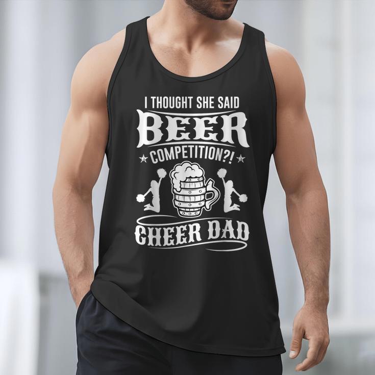 I Thought She Said Beer Competition Cheer Dad Men Tank Top