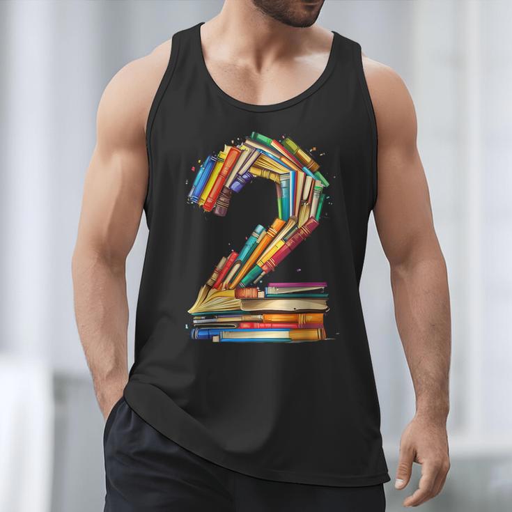 Toddler 2nd Birthday Books Themed 2 Year Old Boys Kids Girls Men Tank Top Toddler 2nd Birthday Books Themed 2 Year Old Boys Kids Girls Men Tank Top