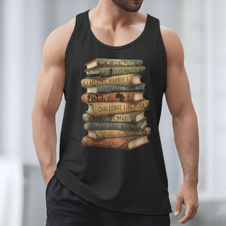History Books Dream Like Martin Quote Black History Mo Men Tank Top
