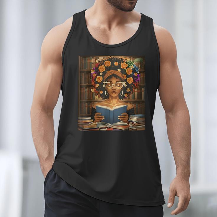 History Month Black Afro Girl Women Book Lovers Flower Men Tank Top History Month Black Afro Girl Women Book Lovers Flower Men Tank Top