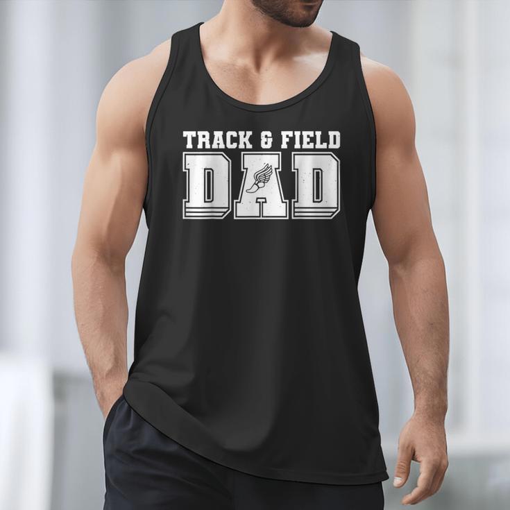 Track & Field Dad Sport Fathers Day Boys Men Tank Top