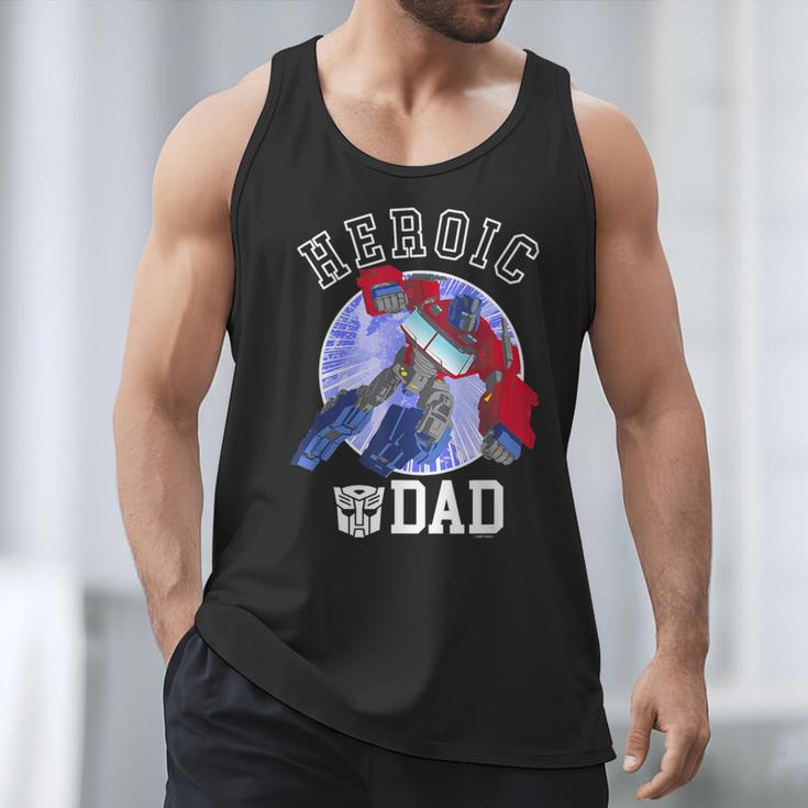 Transformers Father's Day Optimus Prime Heroic Dad Vintage Men Tank Top