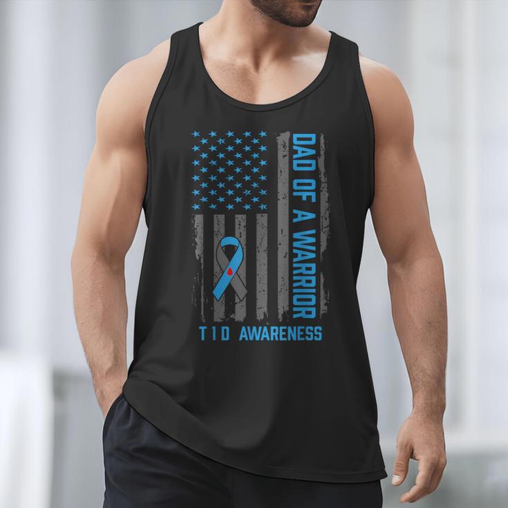 Type 1 Diabetes Awareness T1D Dad Of Warrior Type 1 Diabetic Men Tank Top