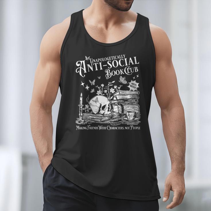 Unapologetically Antisocial Book Club Meets Weekly Retro Men Tank Top Unapologetically Antisocial Book Club Meets Weekly Retro Men Tank Top