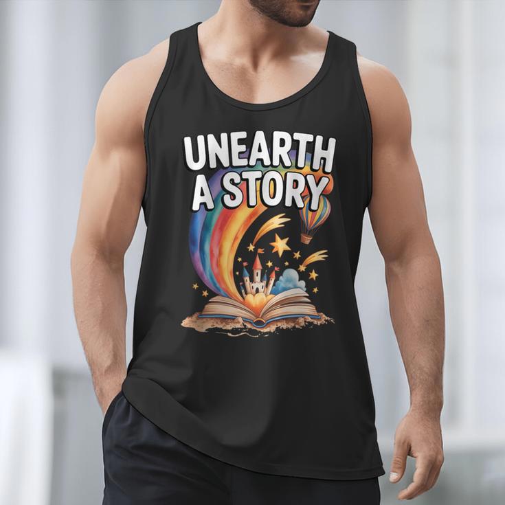 Unearth A Story Rainbow Treasure Book Men Tank Top Unearth A Story Rainbow Treasure Book Men Tank Top