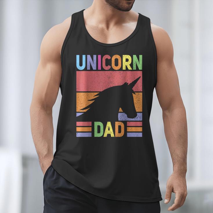 Unicorn Birthday Outfit Dad Unicorn Costume Bday Dad Unicorn Men Tank Top