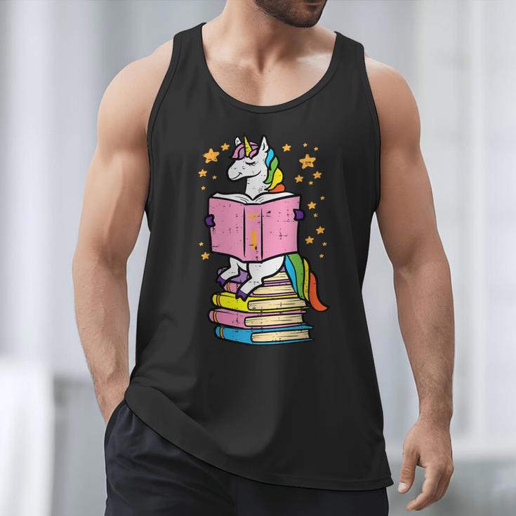 Unicorn Read Reading Book Librarian America Girls Women Men Tank Top Unicorn Read Reading Book Librarian America Girls Women Men Tank Top