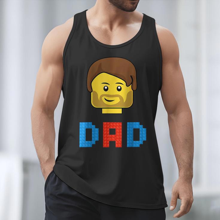 Unique Family Dad Master Builder Building Bricks Blocks Men Tank Top
