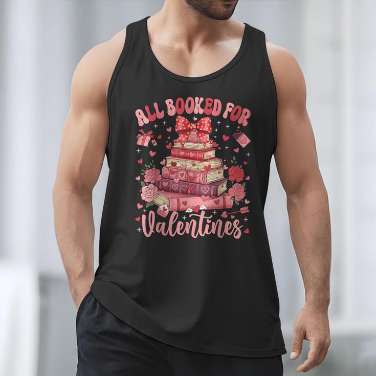 Valentine All Booked For Valentines Book Lovers Teacher Kid Men Tank Top