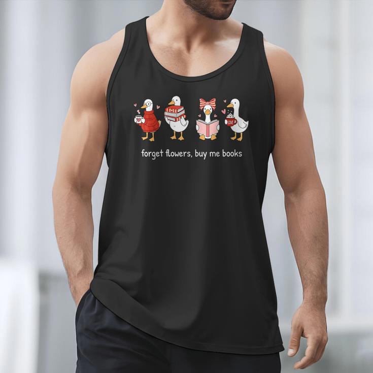 Valentine Goose Forget Flowers Buy Me Books Bookish Quote Men Tank Top Valentine Goose Forget Flowers Buy Me Books Bookish Quote Men Tank Top