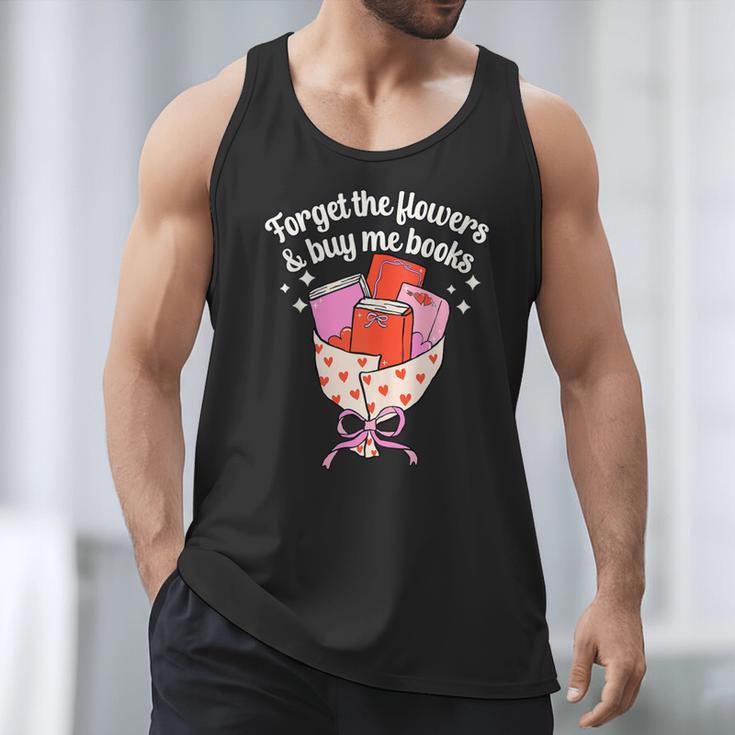 Valentines Book Lover Forget The Flowers And Buy Me Books Men Tank Top Valentines Book Lover Forget The Flowers And Buy Me Books Men Tank Top