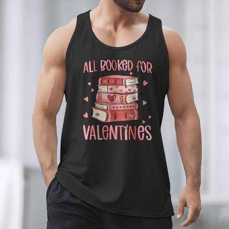 Valentines All Booked For Valentines Book Lovers Teacher Kid Men Tank Top
