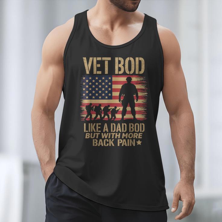 Vet Bod Like Dad Bod But With More Back Pain US Flag Veteran Men Tank Top Vet Bod Like Dad Bod But With More Back Pain US Flag Veteran Men Tank Top