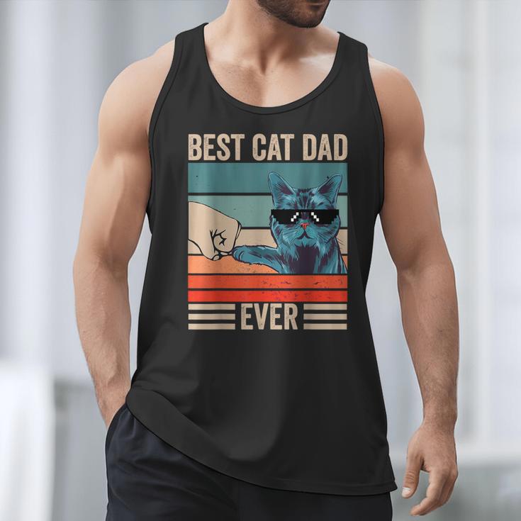 Vintage Best Cat Dad Ever Bump Fist Father's Day Cat Daddy Men Tank Top Vintage Best Cat Dad Ever Bump Fist Father's Day Cat Daddy Men Tank Top