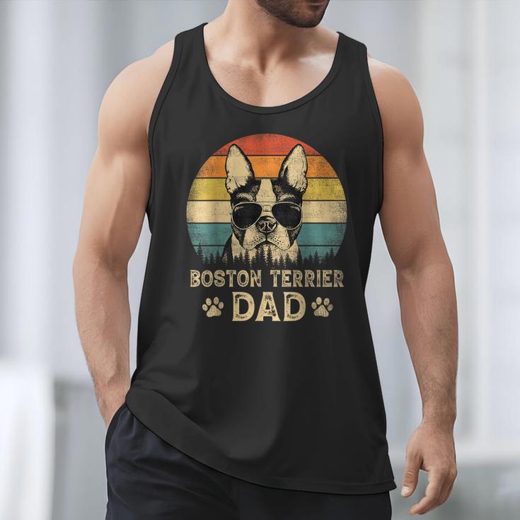Vintage Boston Terrier Dad Dog Lovers Father's Day Tee Men Tank Top